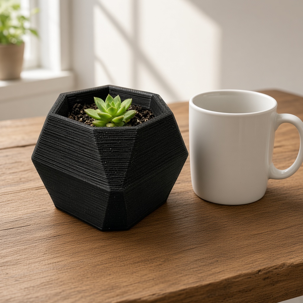 Beside a coffee cup