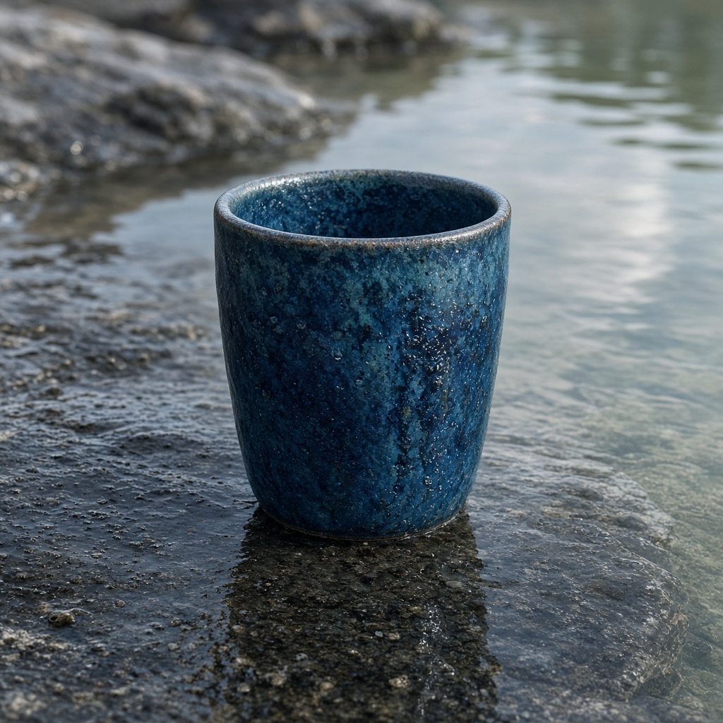 At the water